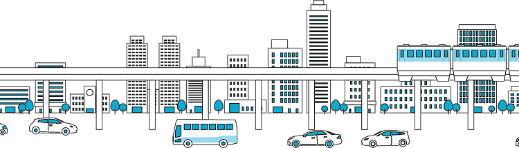 街並みのイラスト